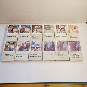 Lot of 12 Blackie's Library of Famous Books, Blackie & Son Limited, c1950s